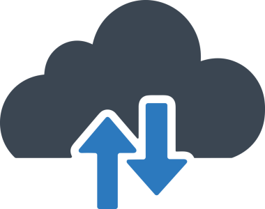 PNG biçiminde bulut depolama simgesi şeffaf arkaplan tasarımı ile dijital sunucu güvenli dosya eşzamanlama sunucu yönetimi ve modern web veya mobil kullanıcı arayüzü uygulamaları için ideal