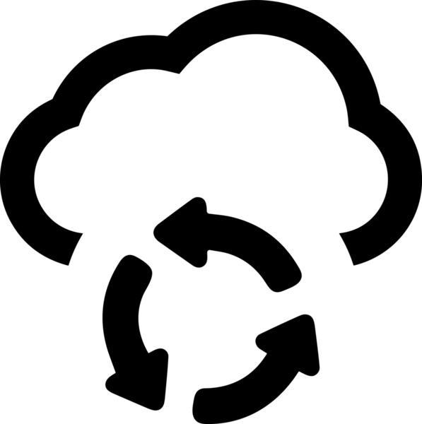 PNG biçiminde bulut depolama simgesi şeffaf arkaplan tasarımı ile dijital sunucu güvenli dosya eşzamanlama sunucu yönetimi ve modern web veya mobil kullanıcı arayüzü uygulamaları için ideal