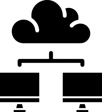 PNG biçiminde bulut depolama simgesi şeffaf arkaplan tasarımı ile dijital sunucu güvenli dosya eşzamanlama sunucu yönetimi ve modern web veya mobil kullanıcı arayüzü uygulamaları için ideal