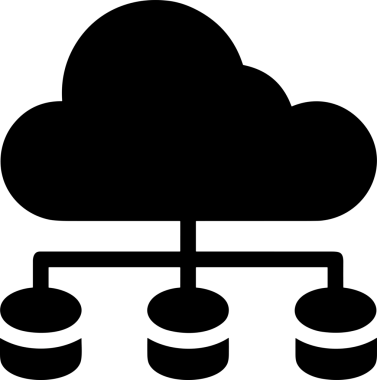 PNG biçiminde bulut depolama simgesi şeffaf arkaplan tasarımı ile dijital sunucu güvenli dosya eşzamanlama sunucu yönetimi ve modern web veya mobil kullanıcı arayüzü uygulamaları için ideal