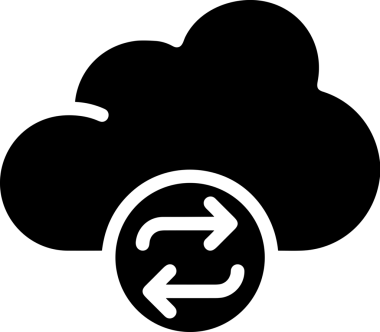 PNG biçiminde bulut depolama simgesi şeffaf arkaplan tasarımı ile dijital sunucu güvenli dosya eşzamanlama sunucu yönetimi ve modern web veya mobil kullanıcı arayüzü uygulamaları için ideal