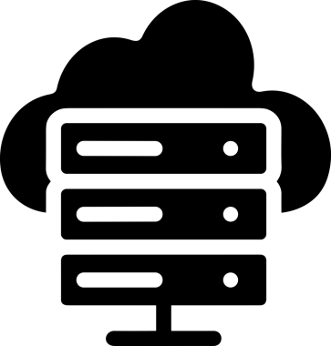 PNG biçiminde bulut depolama simgesi şeffaf arkaplan tasarımı ile dijital sunucu güvenli dosya eşzamanlama sunucu yönetimi ve modern web veya mobil kullanıcı arayüzü uygulamaları için ideal
