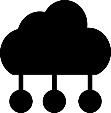 PNG biçiminde bulut depolama simgesi şeffaf arkaplan tasarımı ile dijital sunucu güvenli dosya eşzamanlama sunucu yönetimi ve modern web veya mobil kullanıcı arayüzü uygulamaları için ideal