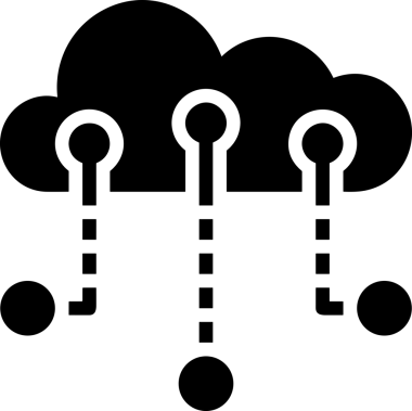 PNG biçiminde bulut depolama simgesi şeffaf arkaplan tasarımı ile dijital sunucu güvenli dosya eşzamanlama sunucu yönetimi ve modern web veya mobil kullanıcı arayüzü uygulamaları için ideal