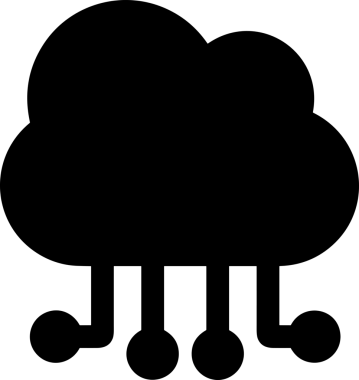 PNG biçiminde bulut depolama simgesi şeffaf arkaplan tasarımı ile dijital sunucu güvenli dosya eşzamanlama sunucu yönetimi ve modern web veya mobil kullanıcı arayüzü uygulamaları için ideal