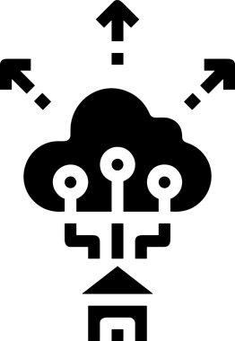 PNG biçiminde bulut depolama simgesi şeffaf arkaplan tasarımı ile dijital sunucu güvenli dosya eşzamanlama sunucu yönetimi ve modern web veya mobil kullanıcı arayüzü uygulamaları için ideal
