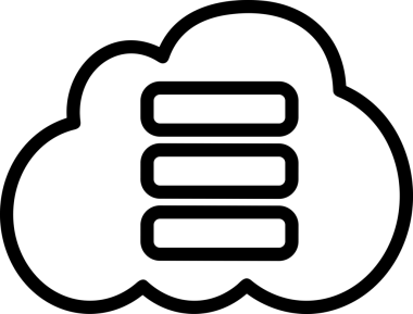 PNG biçiminde bulut depolama simgesi şeffaf arkaplan tasarımı ile dijital sunucu güvenli dosya eşzamanlama sunucu yönetimi ve modern web veya mobil kullanıcı arayüzü uygulamaları için ideal