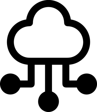 PNG biçiminde bulut depolama simgesi şeffaf arkaplan tasarımı ile dijital sunucu güvenli dosya eşzamanlama sunucu yönetimi ve modern web veya mobil kullanıcı arayüzü uygulamaları için ideal
