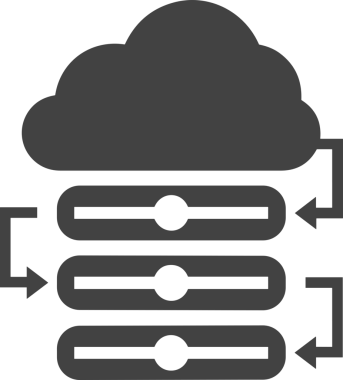 PNG biçiminde bulut depolama simgesi şeffaf arkaplan tasarımı ile dijital sunucu güvenli dosya eşzamanlama sunucu yönetimi ve modern web veya mobil kullanıcı arayüzü uygulamaları için ideal
