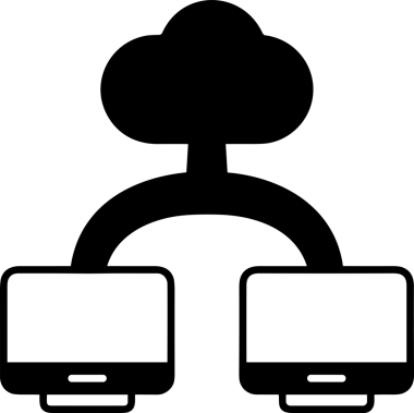 PNG biçiminde bulut depolama simgesi şeffaf arkaplan tasarımı ile dijital sunucu güvenli dosya eşzamanlama sunucu yönetimi ve modern web veya mobil kullanıcı arayüzü uygulamaları için ideal