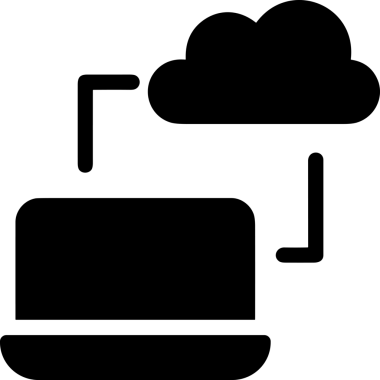 PNG biçiminde bulut depolama simgesi şeffaf arkaplan tasarımı ile dijital sunucu güvenli dosya eşzamanlama sunucu yönetimi ve modern web veya mobil kullanıcı arayüzü uygulamaları için ideal