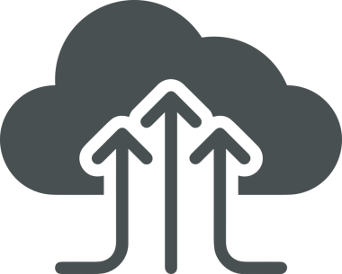 PNG biçiminde bulut depolama simgesi şeffaf arkaplan tasarımı ile dijital sunucu güvenli dosya eşzamanlama sunucu yönetimi ve modern web veya mobil kullanıcı arayüzü uygulamaları için ideal