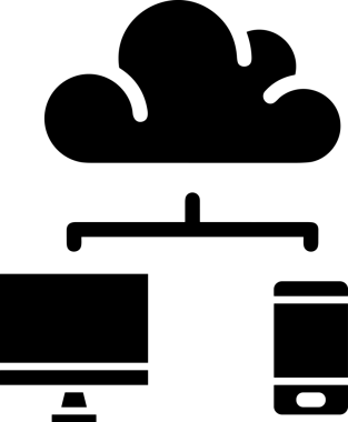 PNG biçiminde bulut depolama simgesi şeffaf arkaplan tasarımı ile dijital sunucu güvenli dosya eşzamanlama sunucu yönetimi ve modern web veya mobil kullanıcı arayüzü uygulamaları için ideal