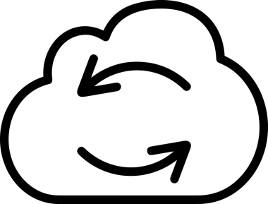 PNG biçiminde bulut depolama simgesi şeffaf arkaplan tasarımı ile dijital sunucu güvenli dosya eşzamanlama sunucu yönetimi ve modern web veya mobil kullanıcı arayüzü uygulamaları için ideal