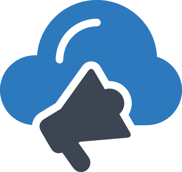 PNG biçiminde bulut depolama simgesi şeffaf arkaplan tasarımı ile dijital sunucu güvenli dosya eşzamanlama sunucu yönetimi ve modern web veya mobil kullanıcı arayüzü uygulamaları için ideal