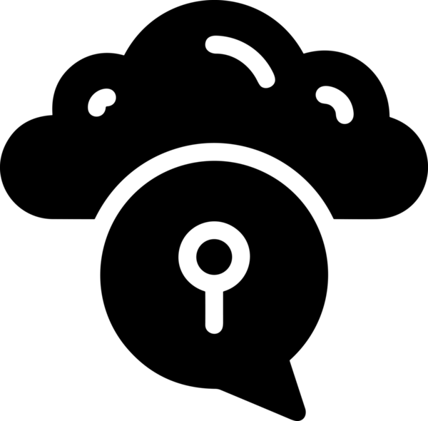 PNG biçiminde bulut depolama simgesi şeffaf arkaplan tasarımı ile dijital sunucu güvenli dosya eşzamanlama sunucu yönetimi ve modern web veya mobil kullanıcı arayüzü uygulamaları için ideal