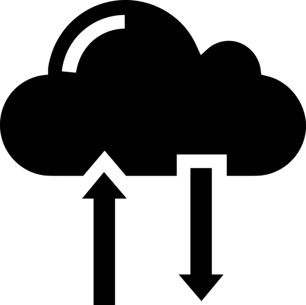 PNG biçiminde bulut depolama simgesi şeffaf arkaplan tasarımı ile dijital sunucu güvenli dosya eşzamanlama sunucu yönetimi ve modern web veya mobil kullanıcı arayüzü uygulamaları için ideal