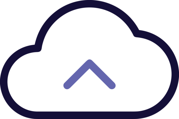 PNG biçiminde bulut depolama simgesi şeffaf arkaplan tasarımı ile dijital sunucu güvenli dosya eşzamanlama sunucu yönetimi ve modern web veya mobil kullanıcı arayüzü uygulamaları için ideal