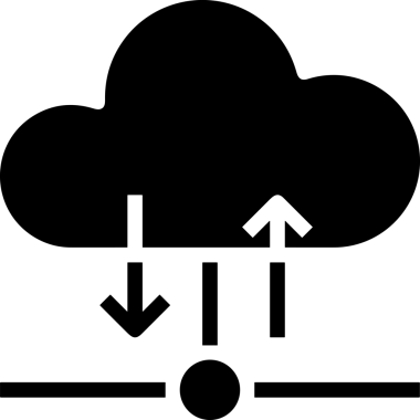 PNG biçiminde bulut depolama simgesi şeffaf arkaplan tasarımı ile dijital sunucu güvenli dosya eşzamanlama sunucu yönetimi ve modern web veya mobil kullanıcı arayüzü uygulamaları için ideal