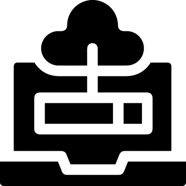 PNG biçiminde bulut depolama simgesi şeffaf arkaplan tasarımı ile dijital sunucu güvenli dosya eşzamanlama sunucu yönetimi ve modern web veya mobil kullanıcı arayüzü uygulamaları için ideal
