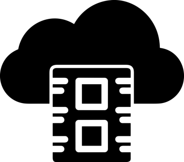PNG biçiminde bulut depolama simgesi şeffaf arkaplan tasarımı ile dijital sunucu güvenli dosya eşzamanlama sunucu yönetimi ve modern web veya mobil kullanıcı arayüzü uygulamaları için ideal