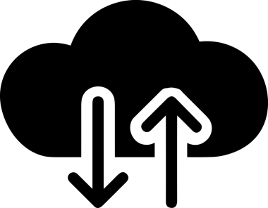 PNG biçiminde bulut depolama simgesi şeffaf arkaplan tasarımı ile dijital sunucu güvenli dosya eşzamanlama sunucu yönetimi ve modern web veya mobil kullanıcı arayüzü uygulamaları için ideal