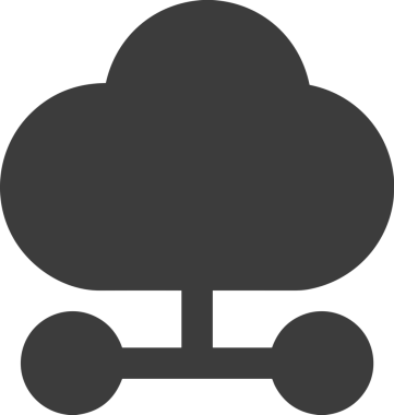 PNG biçiminde bulut depolama simgesi şeffaf arkaplan tasarımı ile dijital sunucu güvenli dosya eşzamanlama sunucu yönetimi ve modern web veya mobil kullanıcı arayüzü uygulamaları için ideal