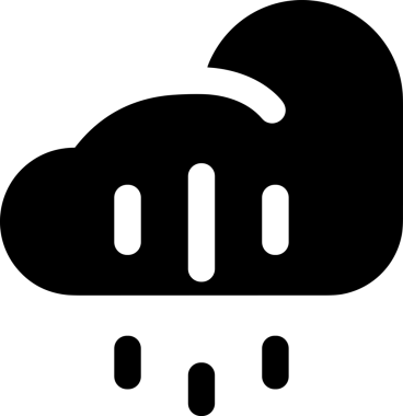 PNG biçiminde bulut depolama simgesi şeffaf arkaplan tasarımı ile dijital sunucu güvenli dosya eşzamanlama sunucu yönetimi ve modern web veya mobil kullanıcı arayüzü uygulamaları için ideal