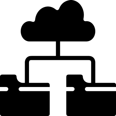 PNG biçiminde bulut depolama simgesi şeffaf arkaplan tasarımı ile dijital sunucu güvenli dosya eşzamanlama sunucu yönetimi ve modern web veya mobil kullanıcı arayüzü uygulamaları için ideal