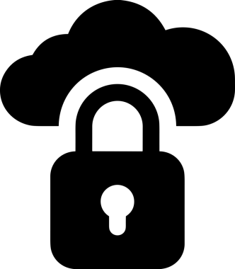 PNG biçiminde bulut depolama simgesi şeffaf arkaplan tasarımı ile dijital sunucu güvenli dosya eşzamanlama sunucu yönetimi ve modern web veya mobil kullanıcı arayüzü uygulamaları için ideal