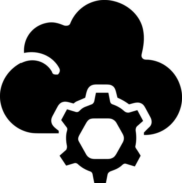 PNG biçiminde bulut depolama simgesi şeffaf arkaplan tasarımı ile dijital sunucu güvenli dosya eşzamanlama sunucu yönetimi ve modern web veya mobil kullanıcı arayüzü uygulamaları için ideal