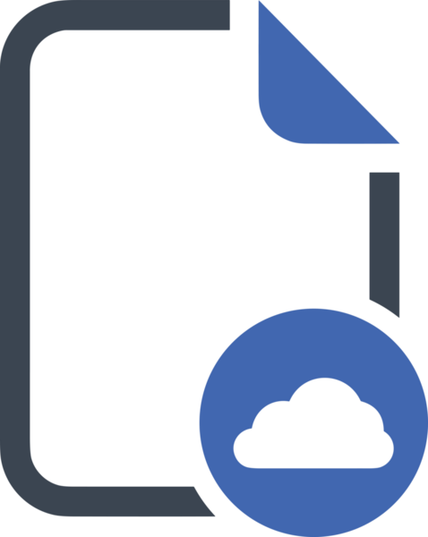 PNG biçiminde bulut depolama simgesi şeffaf arkaplan tasarımı ile dijital sunucu güvenli dosya eşzamanlama sunucu yönetimi ve modern web veya mobil kullanıcı arayüzü uygulamaları için ideal