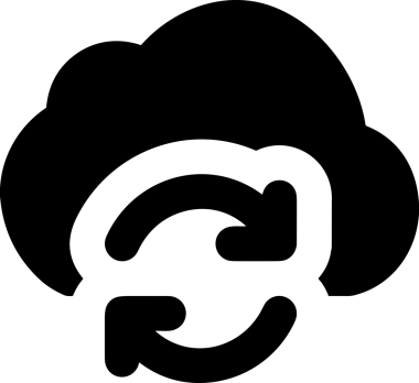 PNG biçiminde bulut depolama simgesi şeffaf arkaplan tasarımı ile dijital sunucu güvenli dosya eşzamanlama sunucu yönetimi ve modern web veya mobil kullanıcı arayüzü uygulamaları için ideal