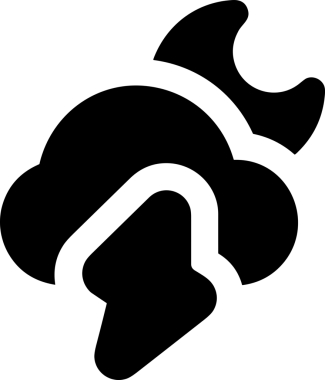 PNG biçiminde bulut depolama simgesi şeffaf arkaplan tasarımı ile dijital sunucu güvenli dosya eşzamanlama sunucu yönetimi ve modern web veya mobil kullanıcı arayüzü uygulamaları için ideal