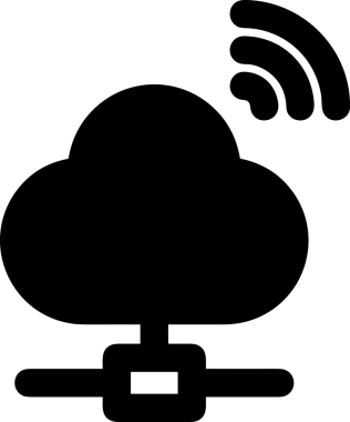 PNG biçiminde bulut depolama simgesi şeffaf arkaplan tasarımı ile dijital sunucu güvenli dosya eşzamanlama sunucu yönetimi ve modern web veya mobil kullanıcı arayüzü uygulamaları için ideal