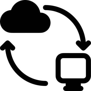 PNG biçiminde bulut depolama simgesi şeffaf arkaplan tasarımı ile dijital sunucu güvenli dosya eşzamanlama sunucu yönetimi ve modern web veya mobil kullanıcı arayüzü uygulamaları için ideal