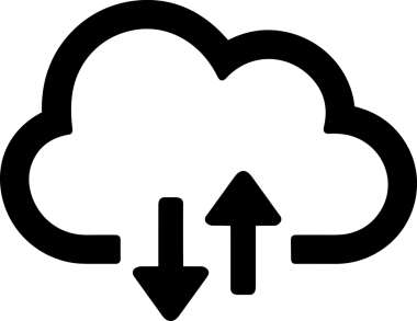 PNG biçiminde bulut depolama simgesi şeffaf arkaplan tasarımı ile dijital sunucu güvenli dosya eşzamanlama sunucu yönetimi ve modern web veya mobil kullanıcı arayüzü uygulamaları için ideal