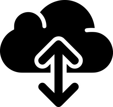 PNG biçiminde bulut depolama simgesi şeffaf arkaplan tasarımı ile dijital sunucu güvenli dosya eşzamanlama sunucu yönetimi ve modern web veya mobil kullanıcı arayüzü uygulamaları için ideal