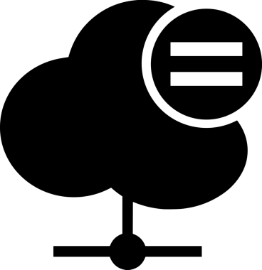 PNG biçiminde bulut depolama simgesi şeffaf arkaplan tasarımı ile dijital sunucu güvenli dosya eşzamanlama sunucu yönetimi ve modern web veya mobil kullanıcı arayüzü uygulamaları için ideal