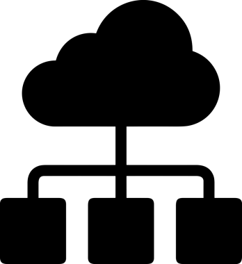 PNG biçiminde bulut depolama simgesi şeffaf arkaplan tasarımı ile dijital sunucu güvenli dosya eşzamanlama sunucu yönetimi ve modern web veya mobil kullanıcı arayüzü uygulamaları için ideal