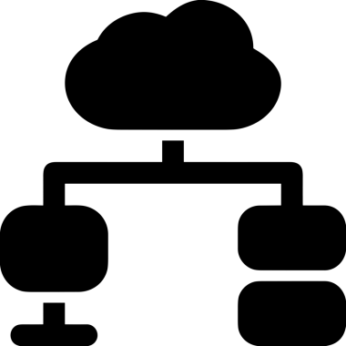 PNG biçiminde bulut depolama simgesi şeffaf arkaplan tasarımı ile dijital sunucu güvenli dosya eşzamanlama sunucu yönetimi ve modern web veya mobil kullanıcı arayüzü uygulamaları için ideal