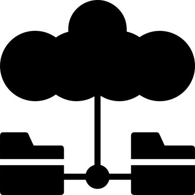PNG biçiminde bulut depolama simgesi şeffaf arkaplan tasarımı ile dijital sunucu güvenli dosya eşzamanlama sunucu yönetimi ve modern web veya mobil kullanıcı arayüzü uygulamaları için ideal