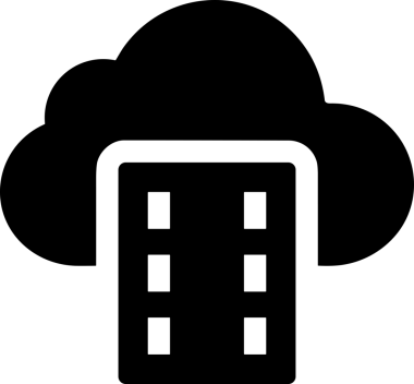 PNG biçiminde bulut depolama simgesi şeffaf arkaplan tasarımı ile dijital sunucu güvenli dosya eşzamanlama sunucu yönetimi ve modern web veya mobil kullanıcı arayüzü uygulamaları için ideal
