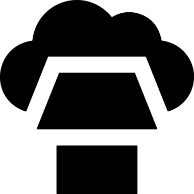 PNG biçiminde bulut depolama simgesi şeffaf arkaplan tasarımı ile dijital sunucu güvenli dosya eşzamanlama sunucu yönetimi ve modern web veya mobil kullanıcı arayüzü uygulamaları için ideal