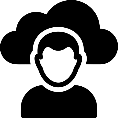 PNG biçiminde bulut depolama simgesi şeffaf arkaplan tasarımı ile dijital sunucu güvenli dosya eşzamanlama sunucu yönetimi ve modern web veya mobil kullanıcı arayüzü uygulamaları için ideal