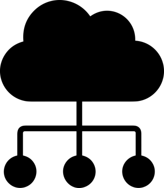 PNG biçiminde bulut depolama simgesi şeffaf arkaplan tasarımı ile dijital sunucu güvenli dosya eşzamanlama sunucu yönetimi ve modern web veya mobil kullanıcı arayüzü uygulamaları için ideal