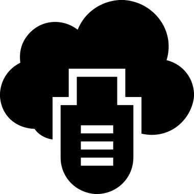 PNG biçiminde bulut depolama simgesi şeffaf arkaplan tasarımı ile dijital sunucu güvenli dosya eşzamanlama sunucu yönetimi ve modern web veya mobil kullanıcı arayüzü uygulamaları için ideal
