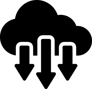 PNG biçiminde bulut depolama simgesi şeffaf arkaplan tasarımı ile dijital sunucu güvenli dosya eşzamanlama sunucu yönetimi ve modern web veya mobil kullanıcı arayüzü uygulamaları için ideal