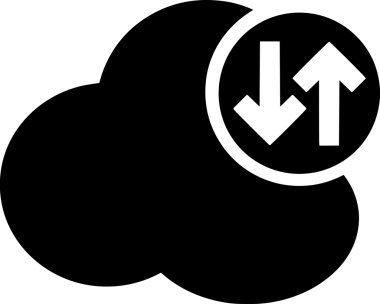 PNG biçiminde bulut depolama simgesi şeffaf arkaplan tasarımı ile dijital sunucu güvenli dosya eşzamanlama sunucu yönetimi ve modern web veya mobil kullanıcı arayüzü uygulamaları için ideal