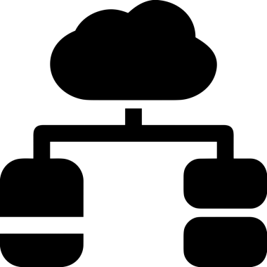 PNG biçiminde bulut depolama simgesi şeffaf arkaplan tasarımı ile dijital sunucu güvenli dosya eşzamanlama sunucu yönetimi ve modern web veya mobil kullanıcı arayüzü uygulamaları için ideal